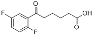 6-(2,5-DIFLUOROPHENYL)-6-OXOHEXANOIC ACID Struktur