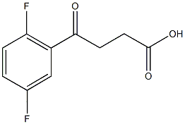 4-(2,5-difluorophenyl)-4-oxobutanoic acid Struktur