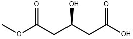 (S)-3-Hydroxyglutaricacidmonomethylester Struktur