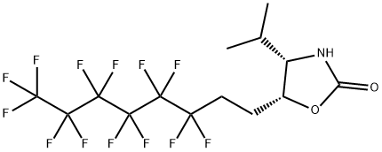 (4S,5R)-(-)-4-i-propyl-5-(3,3,4,4,5,5,6,6,7,7,8,8,8-tridecafluorooctyl)-2-oxazolidinone,99% Struktur