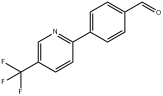 4-[5-(TRIFLUOROMETHYL)PYRIDIN-2-YL]BENZALDEHYDE Struktur