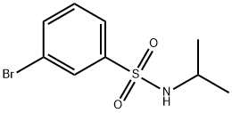 3-BROMO-N-ISOPROPYLBENZENESULPHONAMIDE Struktur