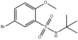 5-BROMO-N-T-BUTYL-2-METHOXYBENZENESULFONAMIDE Struktur