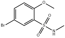 5-BROMO-2-METHOXY-N-METHYLBENZENESULFONAMIDE Struktur