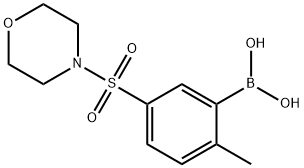 2-METHYL-5-(N-MORPHOLINYLSULFONYL)PHENYLBORONIC ACID Struktur