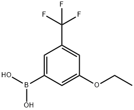 3-ETHOXY-5-(TRIFLUOROMETHYL)BENZENEBORONIC ACID Struktur