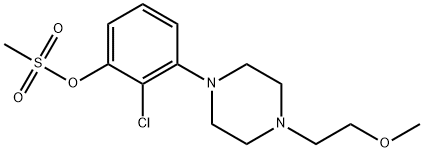 2-CHLORO-3-[4-(2-METHOXYETHYL)PIPERAZIN-1-YL]PHENYL METHANESULFONATE Struktur