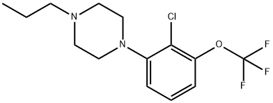 Piperazine, 1-[2-chloro-3-(trifluoromethoxy)phenyl]-4-propyl- Struktur