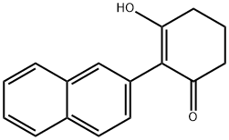 3-HYDROXY-2-NAPHTHALEN-2-YL-CYCLOHEX-2-ENONE Struktur