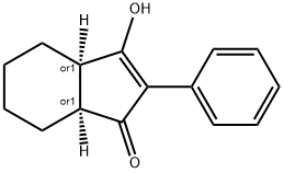 CIS-3-HYDROXY-2-PHENYL-3A,4,5,6,7,7A-HEXAHYDROINDEN-1-ONE Struktur