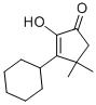 3-CYCLOHEXYL-2-HYDROXY-4,4-DIMETHYLCYCLOPENT-2-ENONE Struktur