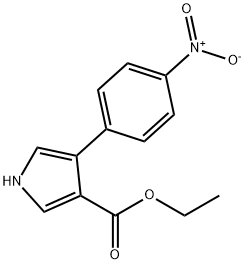 4-(4-NITROPHENYL)-1H-PYRROLE-3-CARBOXYLIC ACID ETHYL ESTER Struktur