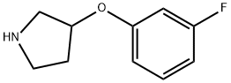 3-(3-FLUOROPHENOXY)PYRROLIDINE Struktur