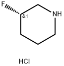 Piperidine, 3-fluoro-, hydrochloride (1:1), (3S)- Struktur