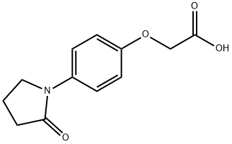 2-[4-(2-Oxopyrrolidin-1-yl)phenoxy]acetic acid Struktur