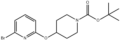 4-(6-BroMo-pyridin-2-yloxy)-piperidine-1-carboxylic acid tert-butyl ester, 98+% C15H21BrN2O3, MW: 357.25 Struktur