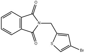 2-(4-BROMO-THIOPHEN-2-YLMETHYL)-ISOINDOLE-1,3-DIONE Struktur