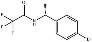 AcetaMide, N-[(1R)-1-(4-broMophenyl)ethyl]-2,2,2-trifluoro- Struktur