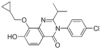 4(3H)-Quinazolinone,  3-(4-chlorophenyl)-8-(cyclopropylmethoxy)-7-hydroxy-2-(1-methylethyl)- Struktur