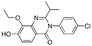 4(3H)-Quinazolinone,  3-(4-chlorophenyl)-8-ethoxy-7-hydroxy-2-(1-methylethyl)- Struktur