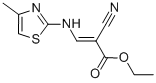 2-CYANO-3-(4-METHYL-THIAZOL-2-YLAMINO)-ACRYLIC ACID ETHYL ESTER Struktur