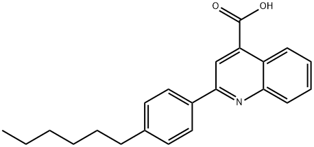 2-(4-HEXYL-PHENYL)-QUINOLINE-4-CARBOXYLIC ACID Struktur