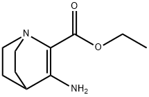 1-Azabicyclo[2.2.2]oct-2-ene-2-carboxylicacid,3-amino-,ethylester(9CI) Struktur