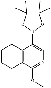 1-Methoxy-4-(4,4,5,5-tetraMethyl-1,3,2-dioxaborolan-2-yl)-5,6,7,8-tetrahydroisoquinoline Struktur