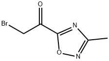 Ethanone, 2-bromo-1-(3-methyl-1,2,4-oxadiazol-5-yl)- (9CI) Struktur