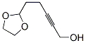 2-Pentyn-1-ol,  5-(1,3-dioxolan-2-yl)- Struktur