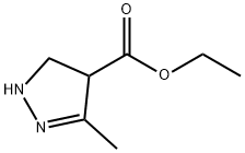 1H-Pyrazole-4-carboxylic  acid,  4,5-dihydro-3-methyl-,  ethyl  ester Struktur