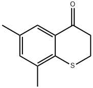 2,3-Dihydro-6,8-dimethyl-4H-1-benzothiopyran-4-one Struktur