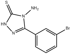 4-AMINO-5-(3-BROMOPHENYL)-4H-1,2,4-TRIAZOLE-3-THIOL Struktur