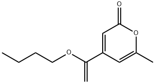 4-(1-BUTOXYVINYL)-6-METHYLPYRAN-2-ONE Struktur