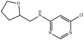 6-Chloro-N-(tetrahydro-2-furanylmethyl)-4-pyrimidinamine Struktur