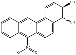 7-NITROBENZ(A)ANTHRACENE-TRANS-3,4-DIHYDRODIOL Struktur