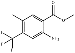 methyl 2-amino-5-methyl-4-(trifluoromethyl)benzoate Struktur