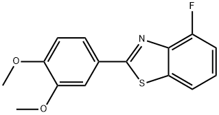 2-(3,4-DIMETHOXY-PHENYL)-4-FLUORO-BENZOTHIAZOLE Struktur