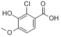 2-CHLORO-3-HYDROXY-4-METHOXYBENZOIC ACID Struktur