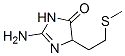 4H-Imidazol-4-one,  2-amino-3,5-dihydro-5-[2-(methylthio)ethyl]- Struktur