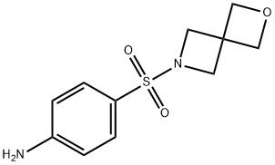 BenzenaMine, 4-(2-oxa-6-azaspiro[3.3]hept-6-ylsulfonyl)- Struktur