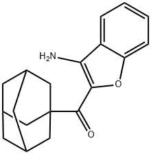 1-adamantyl(3-amino-1-benzofuran-2-yl)methanone Struktur