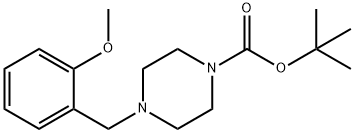 TERT-BUTYL 4-(2-METHOXYBENZYL)PIPERAZINE-1-CARBOXYLATE Struktur