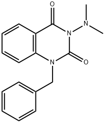 1-benzyl-3-dimethylamino-quinazoline-2,4-dione Struktur