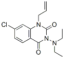 7-chloro-3-diethylamino-1-prop-2-enyl-quinazoline-2,4-dione Struktur