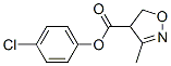 4-Isoxazolecarboxylic  acid,  4-(4-chlorophenyl)-4,5-dihydro-3-methyl-,  (+)- Struktur