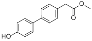 [1,1'-BIPHENYL]-4-ACETIC ACID,4'-HYDROXY-,METHYL ESTER Struktur