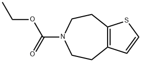 2-CHLORO-4,5,7,8-TETRAHYDRO-6H-THIENO[2,3-D]AZEPINE-6-CARBOXYLIC ACID, T-BUTYLESTER Struktur