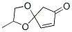 1,4-Dioxaspiro[4.4]non-8-en-7-one,  2-methyl- Struktur