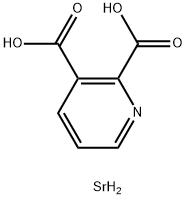 2,3-Pyridinedicarboxylic acid, strontium salt Struktur